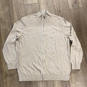 Like new! - BANANA REPUBLIC Full-Zip Mock Neck Sweater